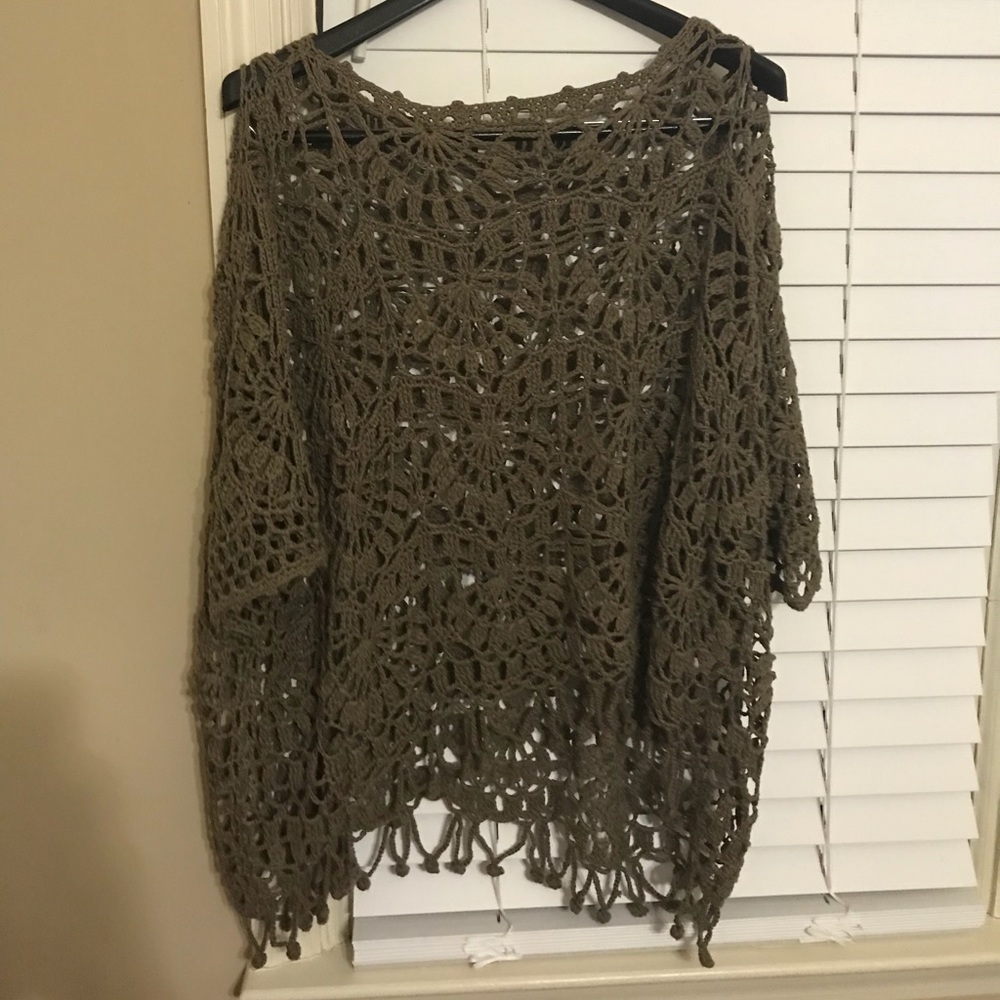 Forrest Green Poncho